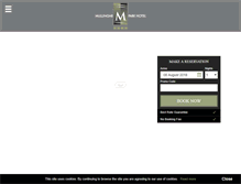 Tablet Screenshot of mullingarparkhotel.com